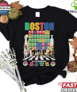 Official Boston City Of Champions Signature T Shirt