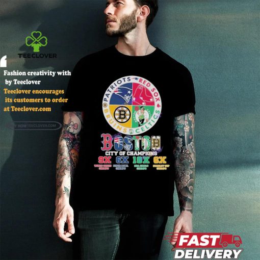 Official Boston Red Sox – Boston Celtics – New England Patriots – Boston Bruins Boston City Of Champions Unisex T Shirt