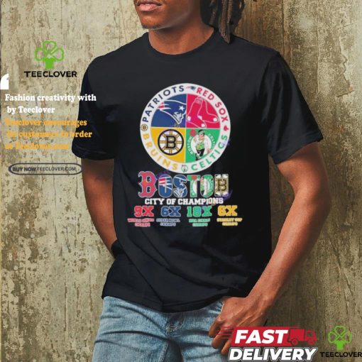 Official Boston Red Sox – Boston Celtics – New England Patriots – Boston Bruins Boston City Of Champions Unisex T Shirt