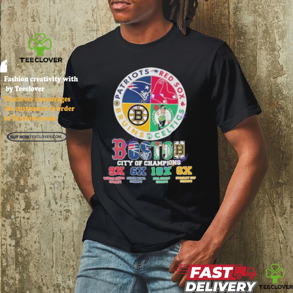 Official Boston Red Sox – Boston Celtics – New England Patriots – Boston Bruins Boston City Of Champions Unisex T Shirt Official Boston Red Sox – Boston Celtics – New England Patriots – Boston Bruins Boston City Of Champions Unisex T Shirt