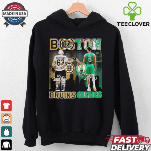 Official Boston Sports Teams Brad Marchand and Jayson Tatum Signatures shirt