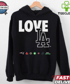 Official Boston Sports Teams Love Los Angeles T Shirt