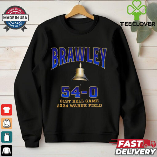 Official Brawley Wildcats 81st Bell Game 2024 Warne Field 54 – 0 t shirt