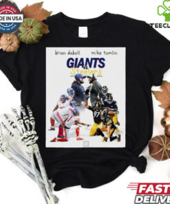 Official Brian Daboll and Mike Tomlin Pittsburgh Steelers vs New York Giants NFL t shirt