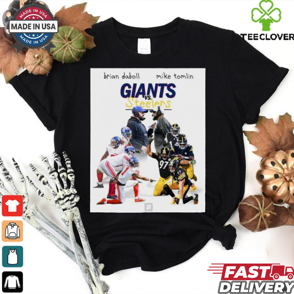 Official Brian Daboll and Mike Tomlin Pittsburgh Steelers vs New York Giants NFL t shirt Official Brian Daboll and Mike Tomlin Pittsburgh Steelers vs New York Giants NFL t shirt