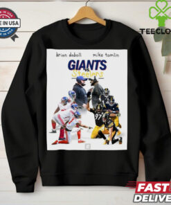 Official Brian Daboll and Mike Tomlin Pittsburgh Steelers vs New York Giants NFL t shirt 1 Official Brian Daboll and Mike Tomlin Pittsburgh Steelers vs New York Giants NFL t shirt