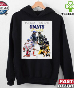 Official Brian Daboll and Mike Tomlin Pittsburgh Steelers vs New York Giants NFL t shirt 2 Official Brian Daboll and Mike Tomlin Pittsburgh Steelers vs New York Giants NFL t shirt