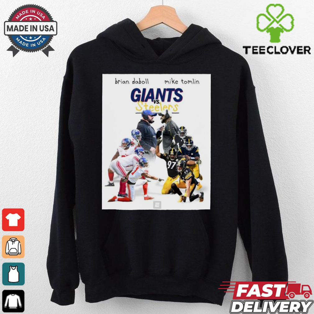 Official Brian Daboll and Mike Tomlin Pittsburgh Steelers vs New York Giants NFL t shirt Official Brian Daboll and Mike Tomlin Pittsburgh Steelers vs New York Giants NFL t shirt