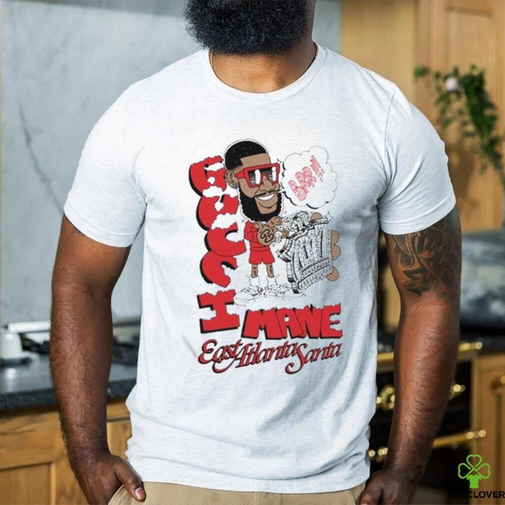 Official Brr Christmas East Atlanta Santa T Shirt Official Brr Christmas East Atlanta Santa T Shirt