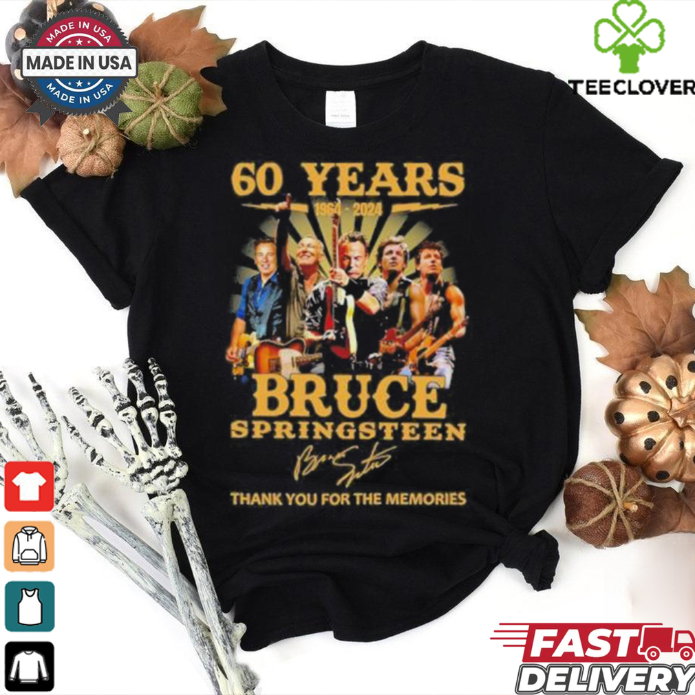 Official Bruce Springsteen 60 Years 1964 2024 Thank You For The Memories Signatures Shirt Official Bruce Springsteen 60 Years 1964 2024 Thank You For The Memories Signatures Shirt