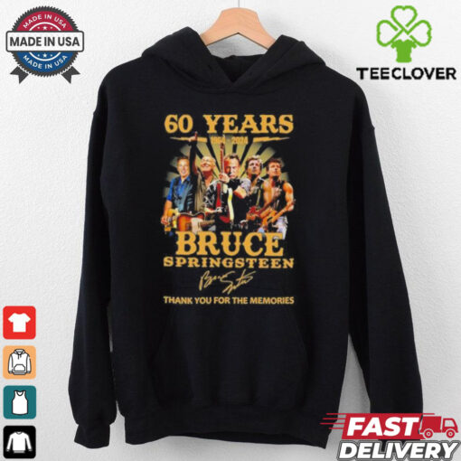 Official Bruce Springsteen 60 Years 1964 2024 Thank You For The Memories Signatures Shirt