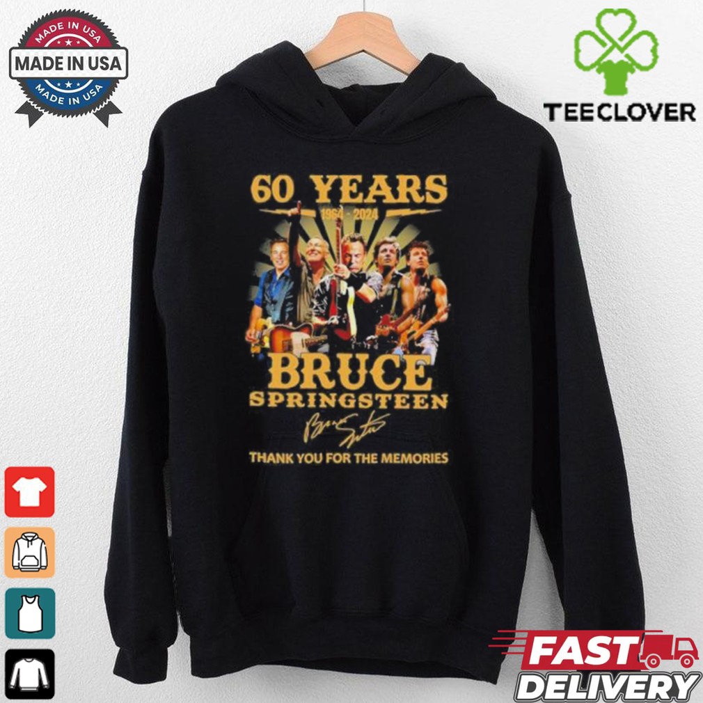 Official Bruce Springsteen 60 Years 1964 2024 Thank You For The Memories Signatures Shirt Official Bruce Springsteen 60 Years 1964 2024 Thank You For The Memories Signatures Shirt