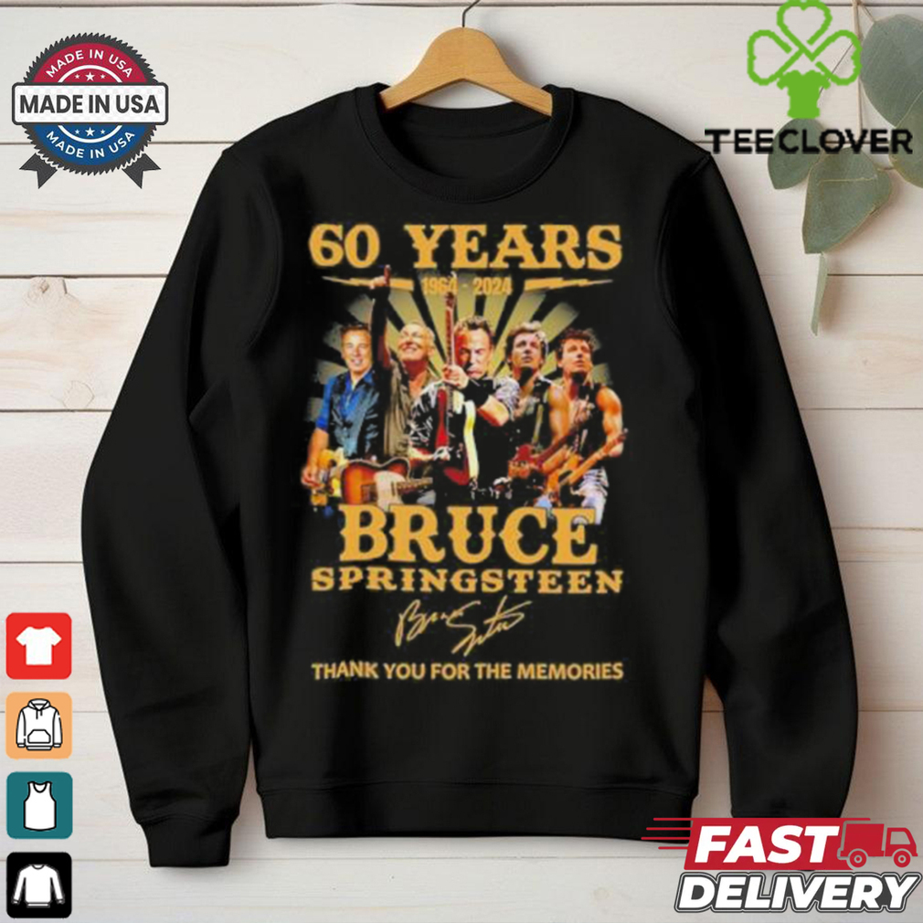 Official Bruce Springsteen 60 Years 1964 2024 Thank You For The Memories Signatures Shirt Official Bruce Springsteen 60 Years 1964 2024 Thank You For The Memories Signatures Shirt