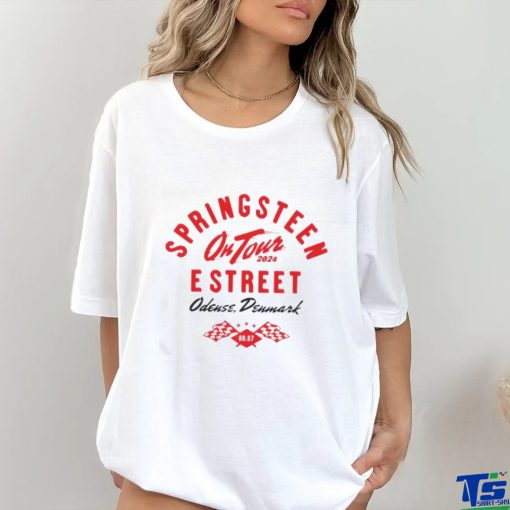 Official Bruce Springsteen And The E Street Band Denmark 2024 Limited Edition Tour T Shirt
