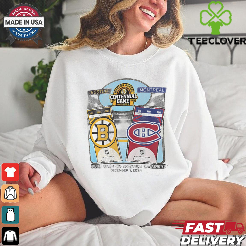 Official Bruins Centennial Game Dueling Matchup T Shirt Fan Favorite Official Bruins Centennial Game Dueling Matchup T Shirt Fan Favorite