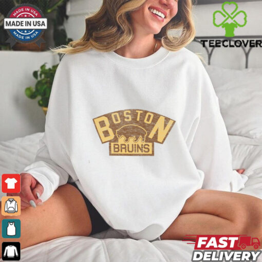 Official Bruins _47 Centennial Game Long Sleeve Cream T Shirt Fan Favorite