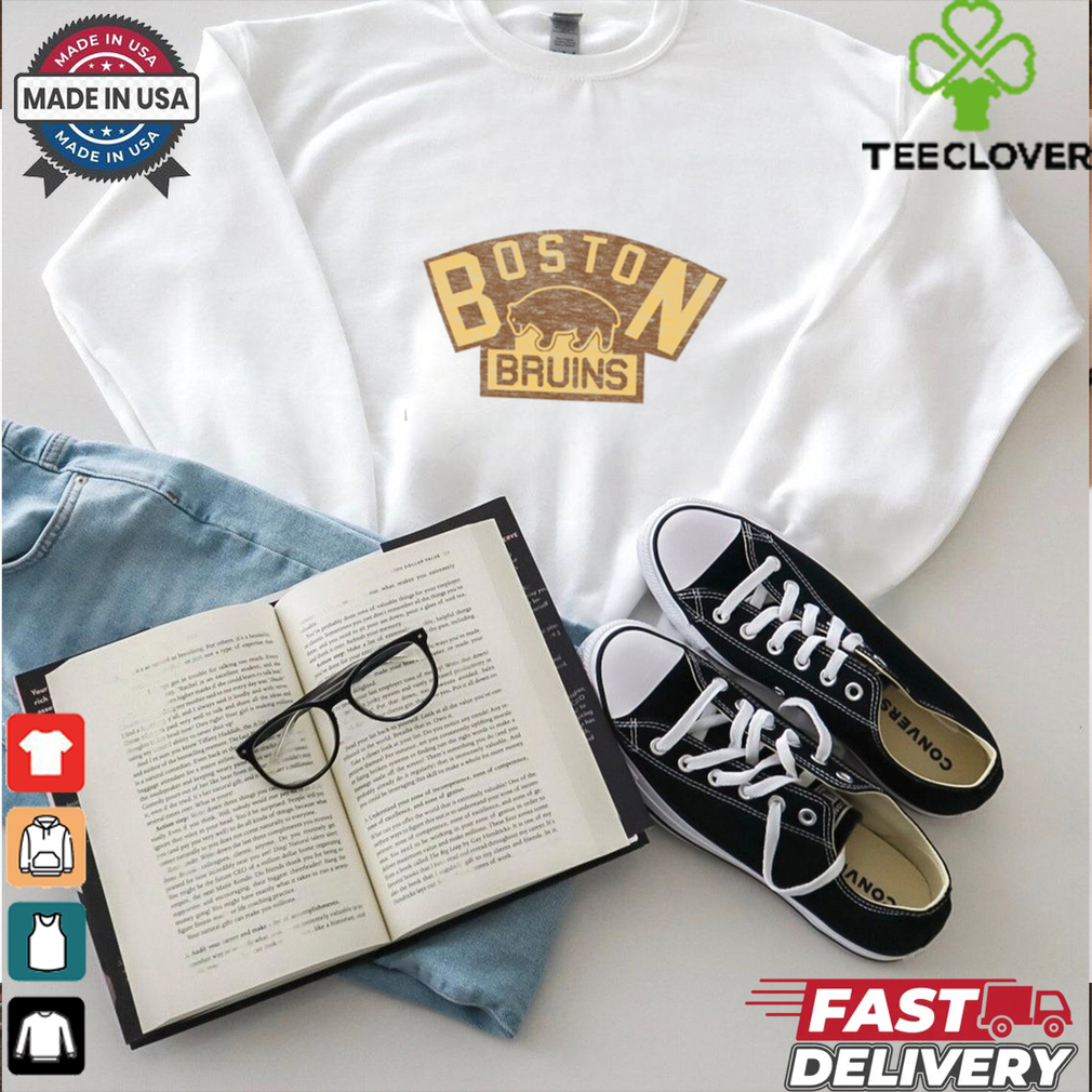 Official Bruins _47 Centennial Game Long Sleeve Cream T Shirt Fan Favorite Official Bruins _47 Centennial Game Long Sleeve Cream T Shirt Fan Favorite