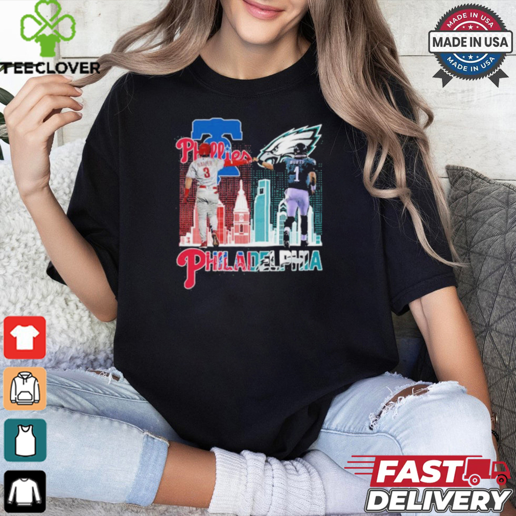 Official Bryce Harper And Jalen Hurts Philadelphia Phillies and Eagles Shirt Official Bryce Harper And Jalen Hurts Philadelphia Phillies and Eagles Shirt