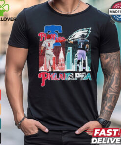 Official Bryce Harper And Jalen Hurts Philadelphia Phillies and Eagles Shirt