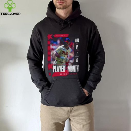 Official Bryce Harper Back to back Player Of The Month National League 2024 Shirt