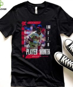 Official Bryce Harper Back to back Player Of The Month National League 2024 Shirt
