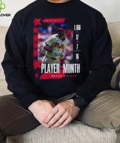 Official Bryce Harper Back to back Player Of The Month National League 2024 Shirt
