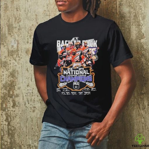 Official Buffalo Bandits Team Back to back 2023 2024 National Lacrosse League Cup Champions Signatures hoodie, sweater, longsleeve, shirt v-neck, t-shirt