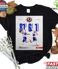Official Buffalo Bills 81 Yards 6 Catches 1 Touchdown National Tight Ends Day 2024 Poster t shirt