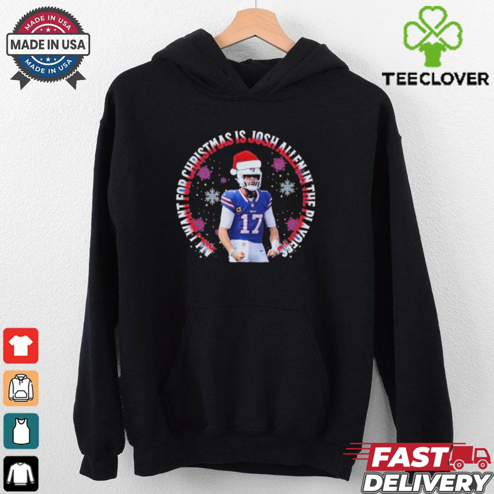 Official Buffalo Bills All I Want For Christmas Is Josh Allen In The Playoffs 2024 Shirt Official Buffalo Bills All I Want For Christmas Is Josh Allen In The Playoffs 2024 Shirt