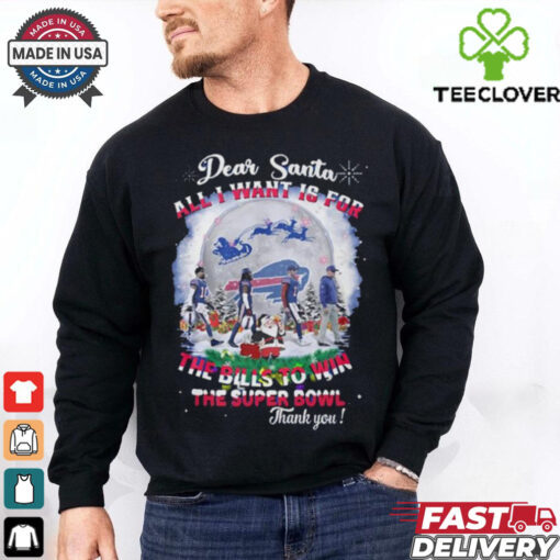 Official Buffalo Bills Dear Santa All I Want Is For The Bills Win Super Bowl 2024 shirt