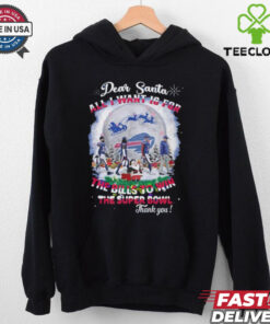 Official Buffalo Bills Dear Santa All I Want Is For The Bills Win Super Bowl 2024 shirt