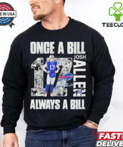 Official Buffalo Bills Josh Allen Once A Bill Always A Bill Shirt