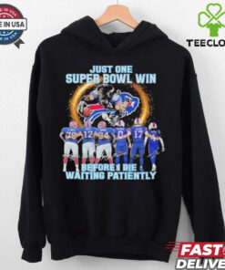 Official Buffalo Bills Just One Buper Bowl Win Before I Die Waiting Mascot T Shirts