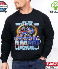 Official Buffalo Bills Just One Buper Bowl Win Before I Die Waiting Mascot T Shirts