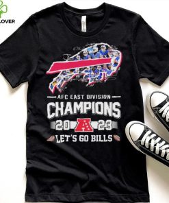 Official Buffalo Bills Logo Players Signature 2023 AFC East Division Champions Let’s Go Bills ShirtOfficial