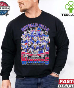 Official Buffalo Bills NFL Playoffs Divisional Round 2025 Winners Signatures T shirts