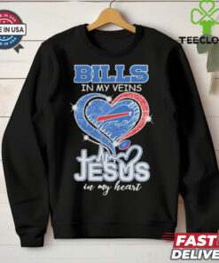 Official Buffalo Bills Runs in My Veins, Faith Guides My Spirit T Shirt