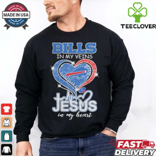 Official Buffalo Bills Runs in My Veins, Faith Guides My Spirit T Shirt