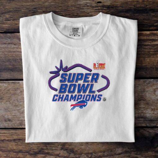 Official Buffalo Bills Super Bowl LIX Champions Locker Room Logo Tee