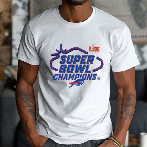 Official Buffalo Bills Super Bowl LIX Champions Locker Room Logo Tee