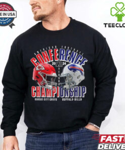 Official Buffalo Bills Vs. Kansas City Chiefs 2024 AFC Championship Game Head To Head Shirt