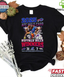 Official Buffalo Bills Winners AFC Wild Card 2025 Mascot Shirt