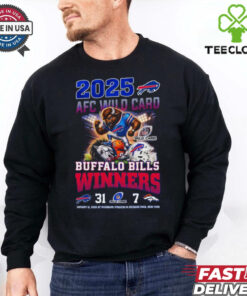Official Buffalo Bills Winners AFC Wild Card 2025 Mascot Shirt