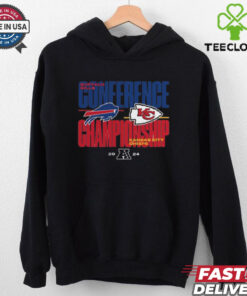 Official Buffalo Bills vs. Kansas City Chiefs 2024 AFC Championship Game Matchup NFL Football t shirt