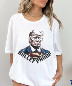 Official Bullet proof Donald Trump superman T shirt