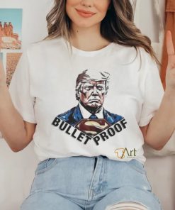 Official Bullet proof Donald Trump superman T shirt