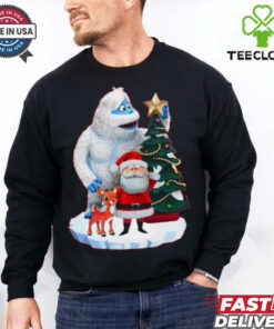 Official Bumble Rudolph And Santa Exclusive Rudolph The Red Nosed Reindeer Christmas Shirt
