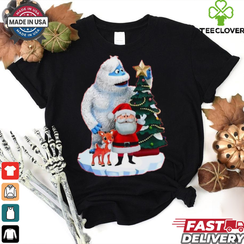 Official Bumble Rudolph And Santa Exclusive Rudolph The Red Nosed Reindeer Christmas Shirt Official Bumble Rudolph And Santa Exclusive Rudolph The Red Nosed Reindeer Christmas Shirt