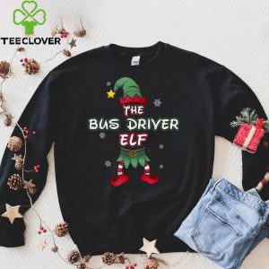 Official Bus Driver Elf christmas pajamas pjs matching family group T Shirt