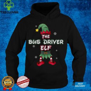 Official Bus Driver Elf christmas pajamas pjs matching family group T Shirt